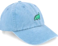 Fashion Iconic Vintage Washed Denim Light Blue Dad Cap -