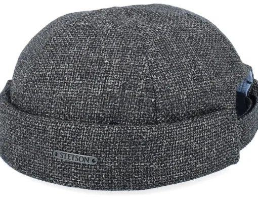 Docker-Stetson Virgin Wool/Linen Black Docker -