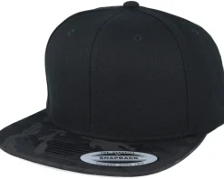 Online Yupoong Visor Black Camo Snapback -
