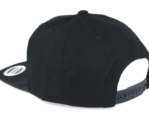 Online Yupoong Visor Black Camo Snapback -