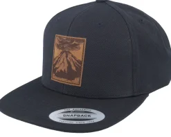 Snapback-Wild Spirit Vulcano Brown Patch Black Snapback -
