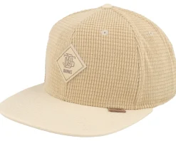 Snapback-Djinns Waffle Corduroy Snapback - Beige