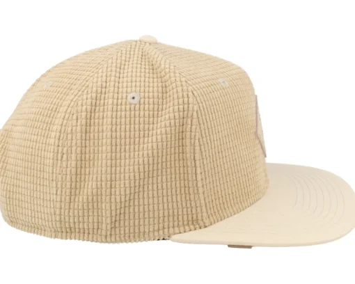 Snapback-Djinns Waffle Corduroy Snapback - Beige
