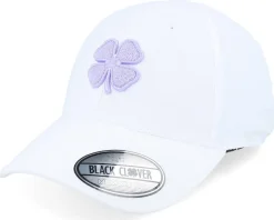 Sale Black Clover Wafflex 1 White W Sweet Lavender Clover Flexfit -