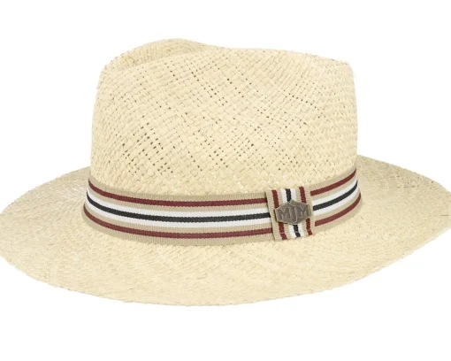 Straw Hat-MJM Hats Walther 41 Natural Straw Hat -