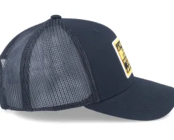Trucker-Iconic Warning Highly Explosive Patch Black Trucker -