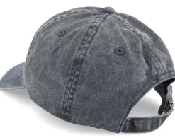 Dad Cap-Beechfield Washed Dad Cap With Embroidery - Black