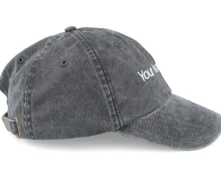 Dad Cap-Beechfield Washed Dad Cap With Embroidery - Black