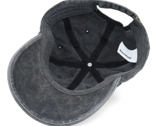 Dad Cap-Beechfield Washed Dad Cap With Embroidery - Black