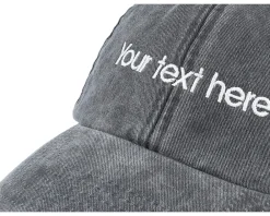 Dad Cap-Beechfield Washed Dad Cap With Embroidery - Black