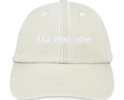 Dad Cap-Beechfield Washed Dad Cap With Embroidery - Black