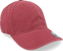 Flexfit-Flexfit Washed Cotton Dad Cap Maroon - Red