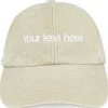 Fashion Beechfield Washed Stone Dad Cap With Embroidery - Beige