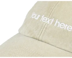 Fashion Beechfield Washed Stone Dad Cap With Embroidery - Beige