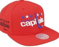 Clearance Mitchell & Ness Washington Capitals Alternate Flip Snapback - Red