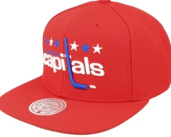 Clearance Mitchell & Ness Washington Capitals Alternate Flip Snapback - Red