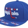 Sale Mitchell & Ness Washington Capitals Vintage Hat Trick Snapback - Blue