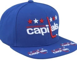 Sale Mitchell & Ness Washington Capitals Vintage Hat Trick Snapback - Blue