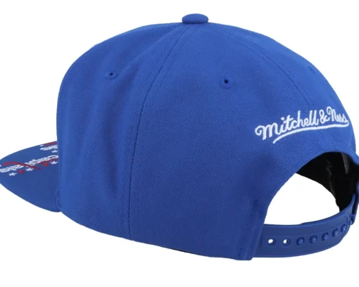 Sale Mitchell & Ness Washington Capitals Vintage Hat Trick Snapback - Blue