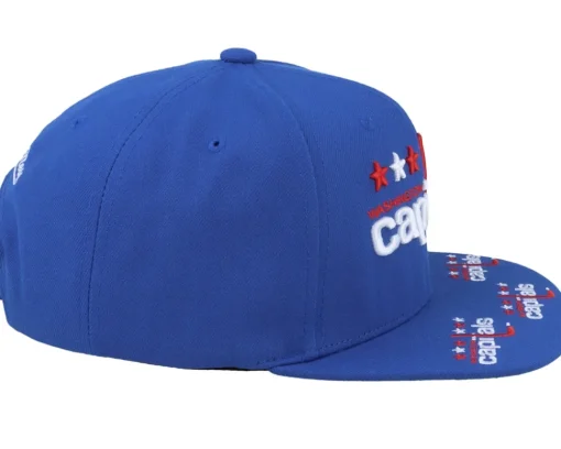 Sale Mitchell & Ness Washington Capitals Vintage Hat Trick Snapback - Blue