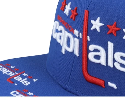 Sale Mitchell & Ness Washington Capitals Vintage Hat Trick Snapback - Blue