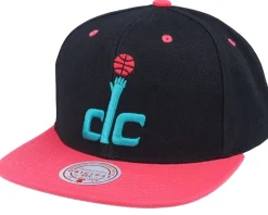 Snapback-Mitchell & Ness Washington Wizards Tone Santa Ana 2 Black/Pink Snapback -