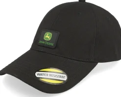 Dad Cap-John Deere Water Resistant Dad Cap - Black