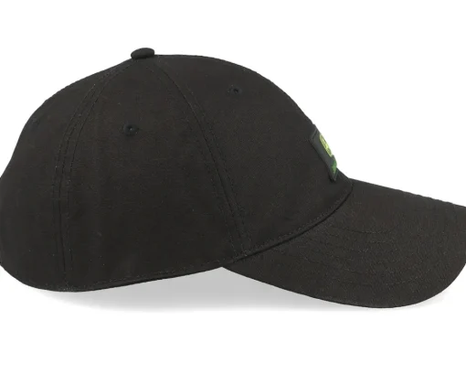Dad Cap-John Deere Water Resistant Dad Cap - Black