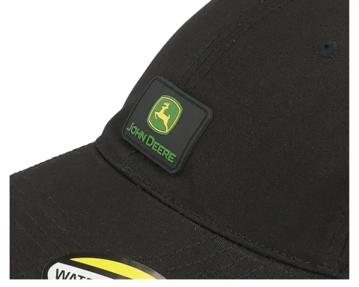 Dad Cap-John Deere Water Resistant Dad Cap - Black
