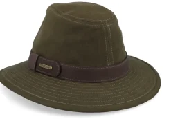 Discount Stetson Waxed Cotton Olive Traveller -