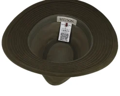Discount Stetson Waxed Cotton Olive Traveller -
