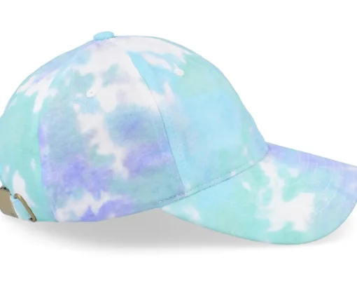 Dad Cap-Wei Wega Tie Dye Teal/Purple/White Mom Cap -