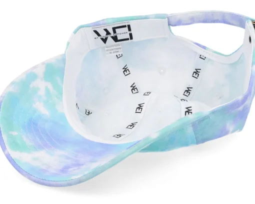 Dad Cap-Wei Wega Tie Dye Teal/Purple/White Mom Cap -