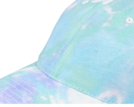 Dad Cap-Wei Wega Tie Dye Teal/Purple/White Mom Cap -