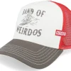 Trucker-Coastal Weirdos White/Olive/Red Trucker -