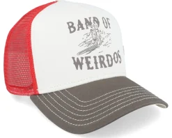 Trucker-Coastal Weirdos White/Olive/Red Trucker -