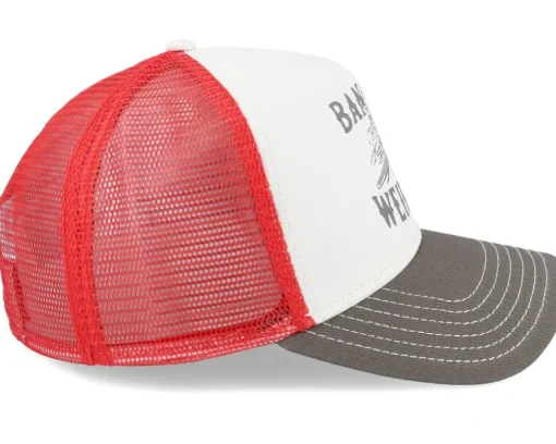 Trucker-Coastal Weirdos White/Olive/Red Trucker -