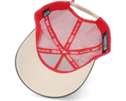 Trucker-Coastal Weirdos White/Olive/Red Trucker -