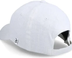 Dad Cap | Blanks-Wei Wendy Linen Ivory Soft Cap - White