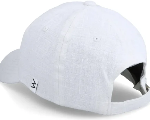 Dad Cap | Blanks-Wei Wendy Linen Ivory Soft Cap - White