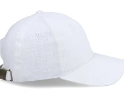 Dad Cap | Blanks-Wei Wendy Linen Ivory Soft Cap - White