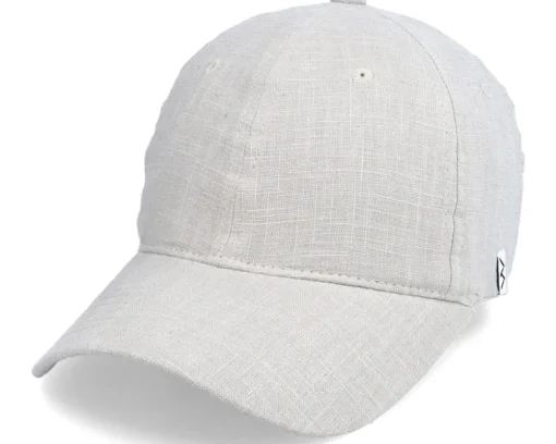 Dad Cap | Blanks-Wei Wendy Linen Ivory Soft Cap - White