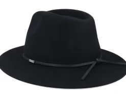 Fedora-Brixton Wesley Black Fedora -
