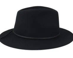 Fedora-Brixton Wesley Black Fedora -