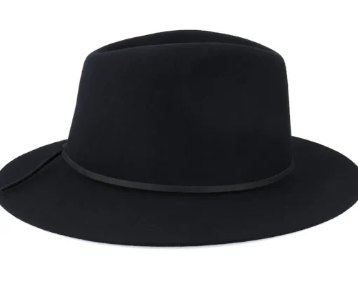 Fedora-Brixton Wesley Black Fedora -
