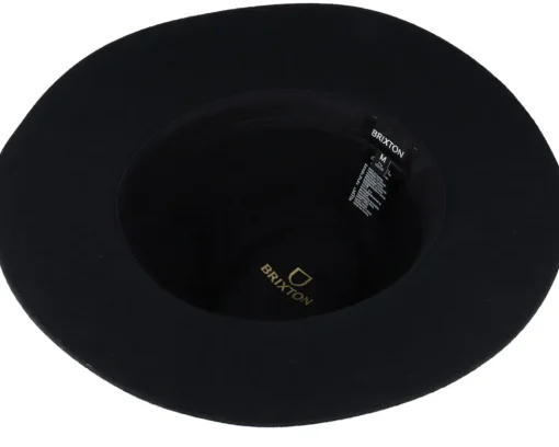 Fedora-Brixton Wesley Black Fedora -