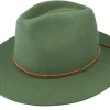 Online Brixton Wesley Clover Green Fedora -