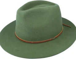 Online Brixton Wesley Clover Green Fedora -