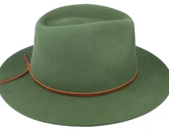 Online Brixton Wesley Clover Green Fedora -