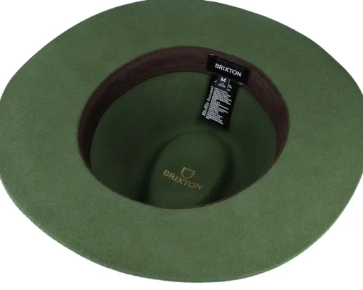 Online Brixton Wesley Clover Green Fedora -